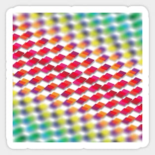 Spectrum squares - blurred Sticker